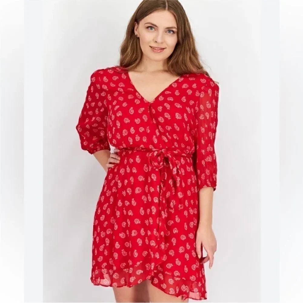 The Kooples XSport viscose wrap dress, US0